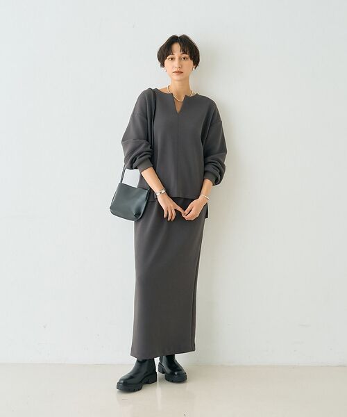 Rouge vif la cle / ルージュ・ヴィフ ラクレ ロング・マキシ丈スカート | 【セットアップ対応】ダブルエアータイトスカート | 詳細17