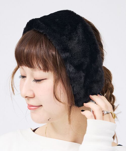 Rouge vif la cle / ルージュ・ヴィフ ラクレ ヘアアクセサリー | 【Jennifer Ouellette/ジェニファー・オーレット】フェイクファー | 詳細1