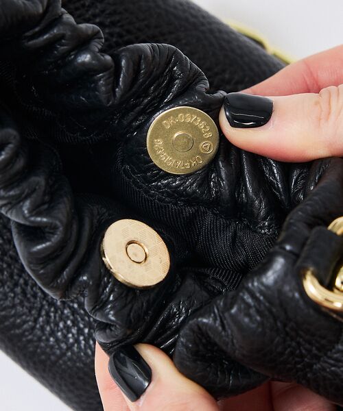 Rouge vif la cle / ルージュ・ヴィフ ラクレ ショルダーバッグ | 【AULENTTI/オウレンティ】2WAYギャザーチェーン付ミニバッグ/ショルダ | 詳細12