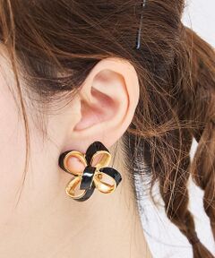 Rouge vif la cle / ルージュ・ヴィフ ラクレ ピアス・イヤリング | 【Kenneth Jay Lane/ケネス ジェイ レーン】フラワーイヤリング【