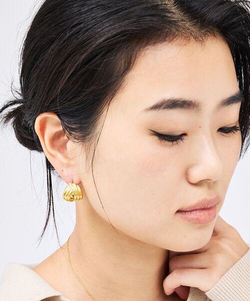 Rouge vif la cle / ルージュ・ヴィフ ラクレ ピアス・イヤリング | 【MC STUDIO/エムシースタジオ】ツイストピアス【予約】 | 詳細1