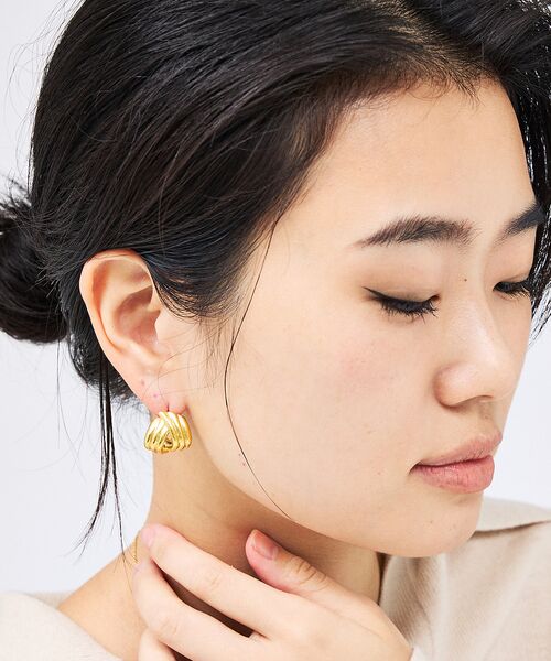 Rouge vif la cle / ルージュ・ヴィフ ラクレ ピアス・イヤリング | 【MC STUDIO/エムシースタジオ】ツイストピアス【予約】 | 詳細2