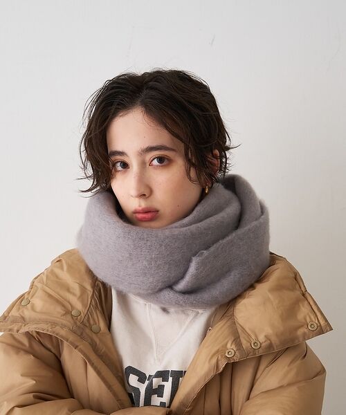 Rouge vif la cle / ルージュ・ヴィフ ラクレ マフラー・ショール・スヌード・ストール | 【一部店舗限定】ボリュームフリンジマフラー/ストール | 詳細11