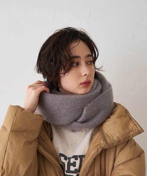 Rouge vif la cle / ルージュ・ヴィフ ラクレ マフラー・ショール・スヌード・ストール | 【一部店舗限定】ボリュームフリンジマフラー/ストール | 詳細12