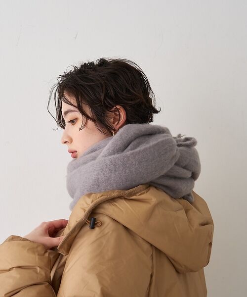 Rouge vif la cle / ルージュ・ヴィフ ラクレ マフラー・ショール・スヌード・ストール | 【一部店舗限定】ボリュームフリンジマフラー/ストール | 詳細13