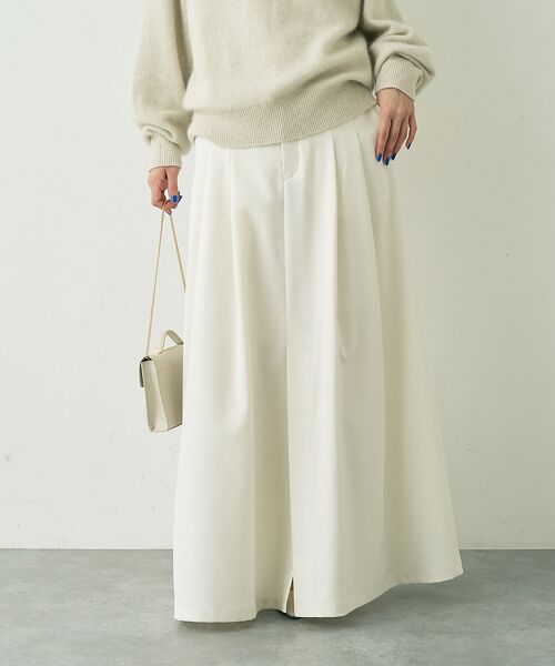 Rouge vif la cle / ルージュ・ヴィフ ラクレ ロング・マキシ丈スカート | 【人気追加】タックフレアマキシスカート | 詳細1