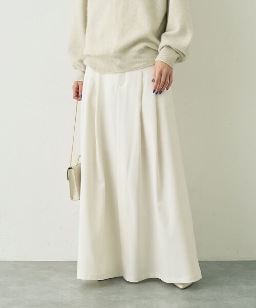 Rouge vif la cle / ルージュ・ヴィフ ラクレ ロング・マキシ丈スカート | 【人気追加】タックフレアマキシスカート | 詳細2