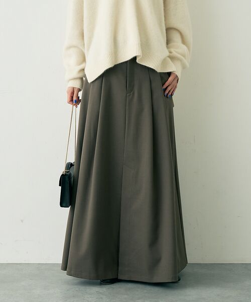 Rouge vif la cle / ルージュ・ヴィフ ラクレ ロング・マキシ丈スカート | 【人気追加】タックフレアマキシスカート | 詳細15