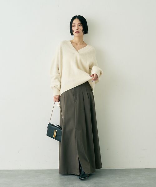 Rouge vif la cle / ルージュ・ヴィフ ラクレ ロング・マキシ丈スカート | 【人気追加】タックフレアマキシスカート | 詳細16