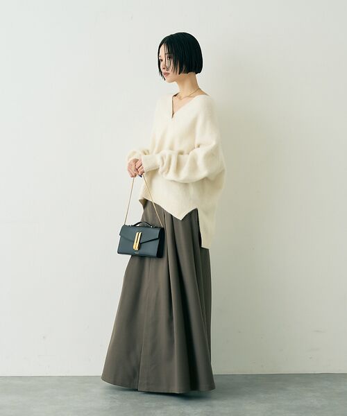 Rouge vif la cle / ルージュ・ヴィフ ラクレ ロング・マキシ丈スカート | 【人気追加】タックフレアマキシスカート | 詳細17