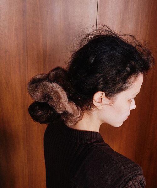 Rouge vif la cle / ルージュ・ヴィフ ラクレ ヘアアクセサリー | 【heyep／ヘイップ】ファーミンクシュシュ Faux Mink Scrunch | 詳細1