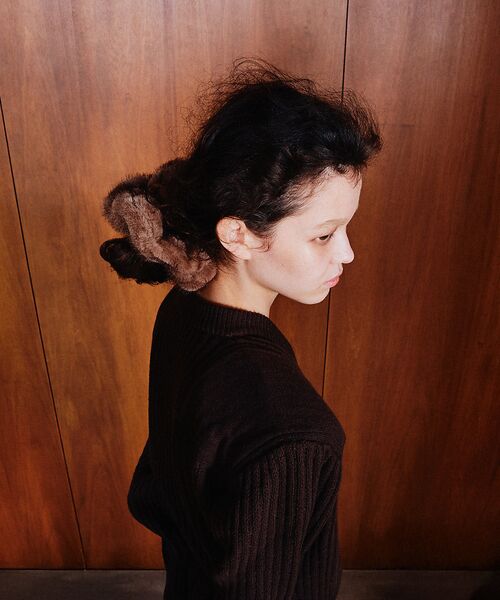 Rouge vif la cle / ルージュ・ヴィフ ラクレ ヘアアクセサリー | 【heyep／ヘイップ】ファーミンクシュシュ Faux Mink Scrunch | 詳細2