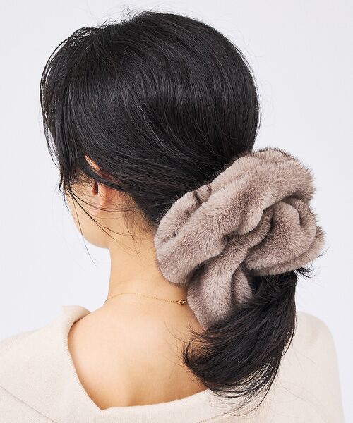 Rouge vif la cle / ルージュ・ヴィフ ラクレ ヘアアクセサリー | 【heyep／ヘイップ】ファーミンクシュシュ Faux Mink Scrunch | 詳細5