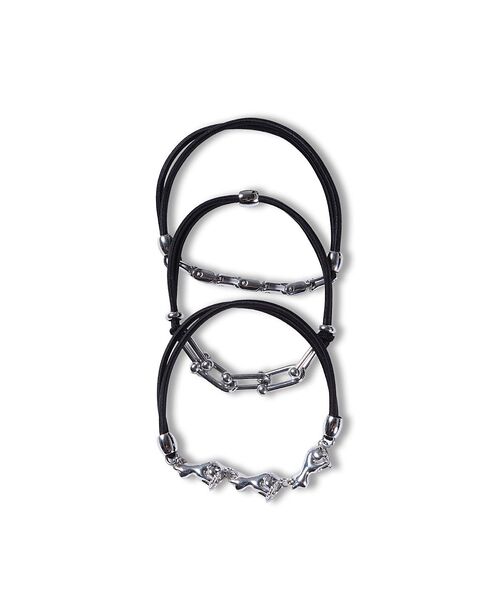 Rouge vif la cle / ルージュ・ヴィフ ラクレ ヘアアクセサリー | 【heyep／ヘイップ】キャット＆メタルパーツ ヘアタイ 3P CAT＆META | 詳細4