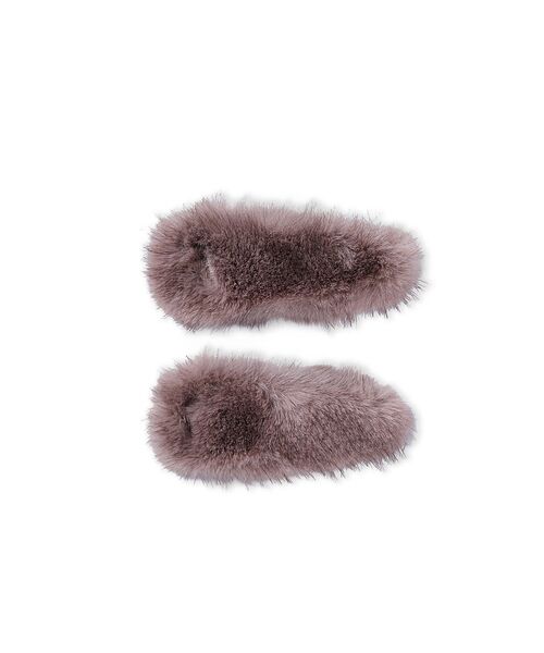Rouge vif la cle / ルージュ・ヴィフ ラクレ ヘアアクセサリー | 【heyep／ヘイップ】ファーミンクヘアクリップ 2P Faux Mink Ha | 詳細2