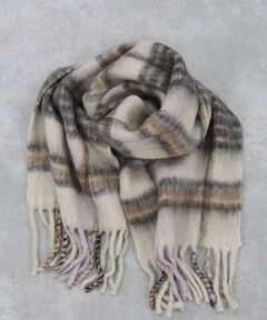 Rouge vif la cle / ルージュ・ヴィフ ラクレ マフラー・ショール・スヌード・ストール | チェックマフラー/40x180/マフラー大判/ロング/お出かけ