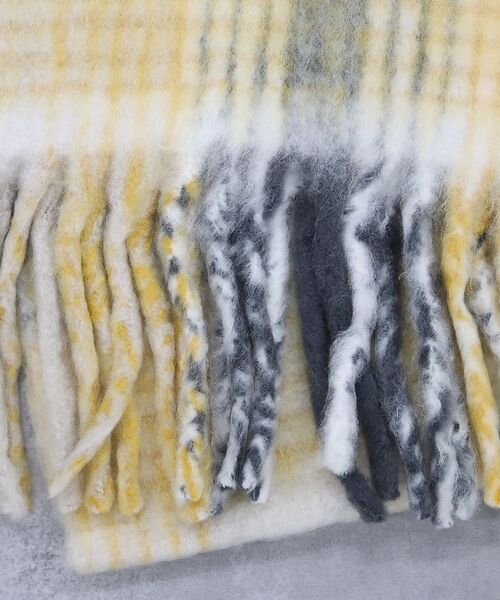 Rouge vif la cle / ルージュ・ヴィフ ラクレ マフラー・ショール・スヌード・ストール | チェックマフラー/40x180/マフラー大判/ロング/お出かけ | 詳細2