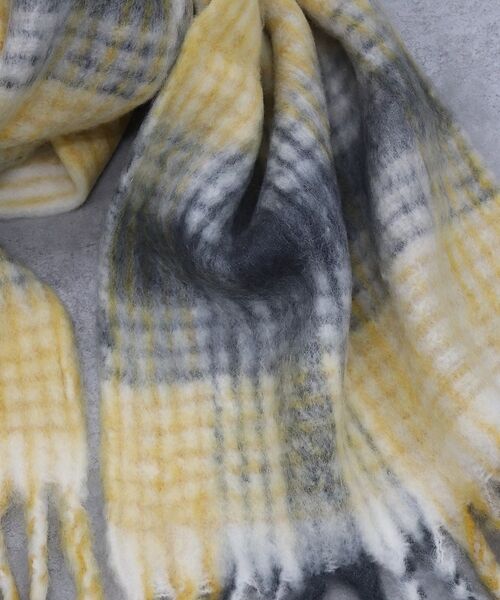 Rouge vif la cle / ルージュ・ヴィフ ラクレ マフラー・ショール・スヌード・ストール | チェックマフラー/40x180/マフラー大判/ロング/お出かけ | 詳細4