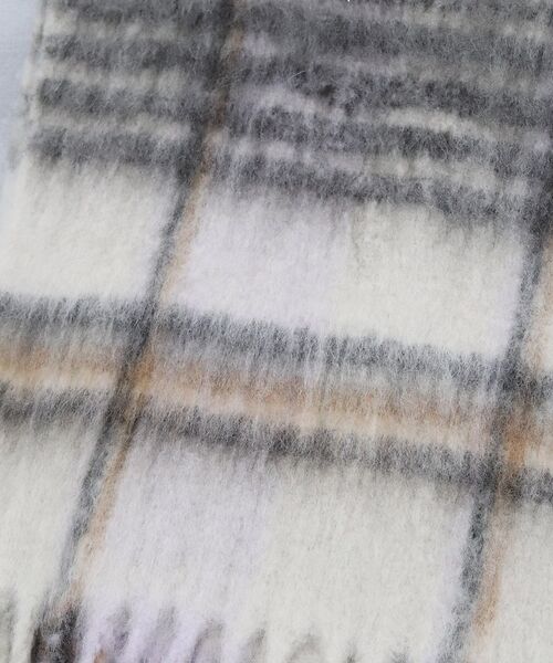 Rouge vif la cle / ルージュ・ヴィフ ラクレ マフラー・ショール・スヌード・ストール | チェックマフラー/40x180/マフラー大判/ロング/お出かけ | 詳細7