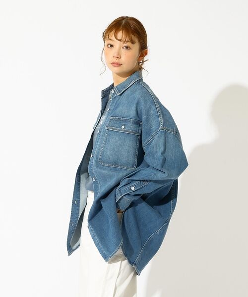 Rouge vif la cle / ルージュ・ヴィフ ラクレ シャツ・ブラウス | 【Healthy denim / ヘルシーデニム】Almond / デニムシャツ | 詳細3