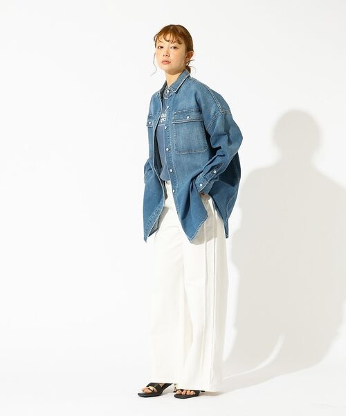 Rouge vif la cle / ルージュ・ヴィフ ラクレ シャツ・ブラウス | 【Healthy denim / ヘルシーデニム】Almond / デニムシャツ | 詳細4