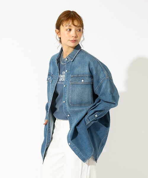 Rouge vif la cle / ルージュ・ヴィフ ラクレ シャツ・ブラウス | 【Healthy denim / ヘルシーデニム】Almond / デニムシャツ | 詳細7