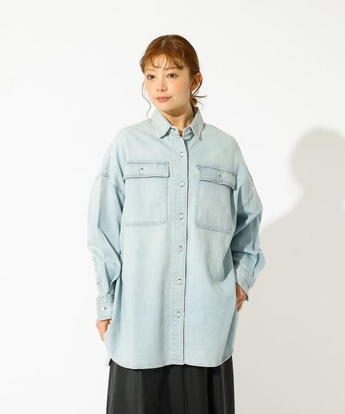 Rouge vif la cle / ルージュ・ヴィフ ラクレ シャツ・ブラウス | 【Healthy denim / ヘルシーデニム】Almond / デニムシャツ | 詳細22