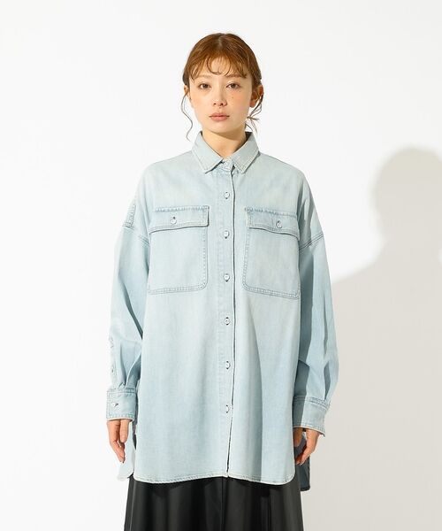 Rouge vif la cle / ルージュ・ヴィフ ラクレ シャツ・ブラウス | 【Healthy denim / ヘルシーデニム】Almond / デニムシャツ | 詳細14