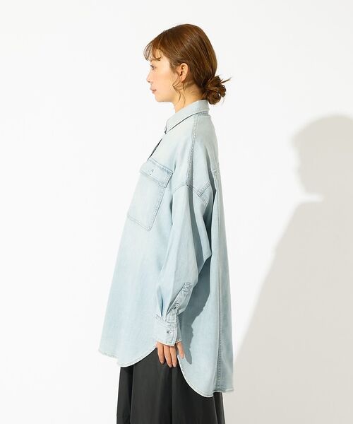 Rouge vif la cle / ルージュ・ヴィフ ラクレ シャツ・ブラウス | 【Healthy denim / ヘルシーデニム】Almond / デニムシャツ | 詳細15