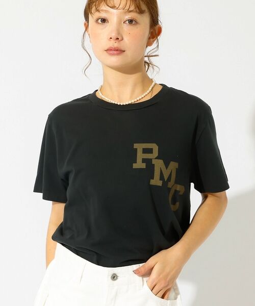 Rouge vif la cle / ルージュ・ヴィフ ラクレ Tシャツ | 【REMI RELIEF / レミレリーフ】LW加工T "RMC" / ロゴTシ（ブラック）