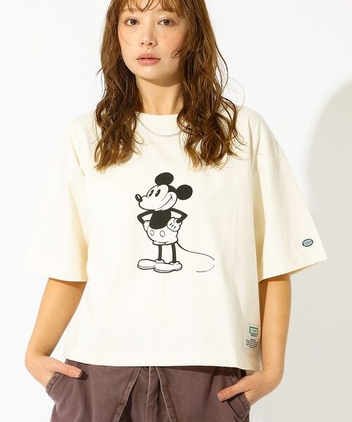 Rouge vif la cle / ルージュ・ヴィフ ラクレ Tシャツ | 【DISCUS/ディスカス】DISCUS×Disneyコラボ Tシャツ/半袖/デ（ホワイト系その他1）
