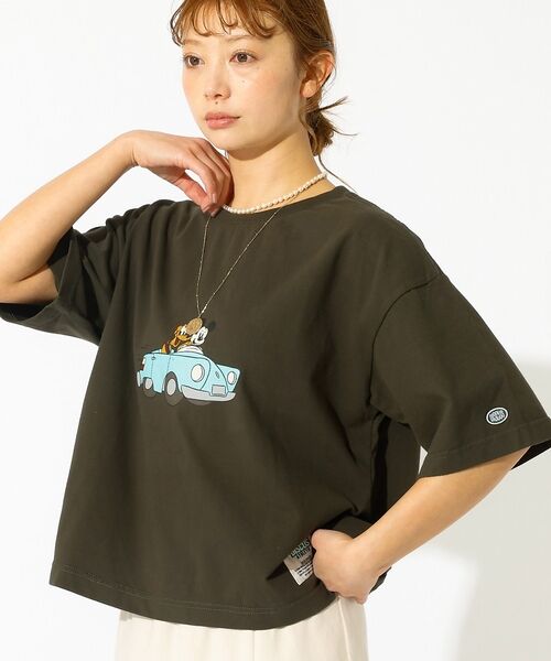 Rouge vif la cle / ルージュ・ヴィフ ラクレ Tシャツ | 【DISCUS/ディスカス】DISCUS×Disneyコラボ Tシャツ/半袖/デ（ブラック系その他3）