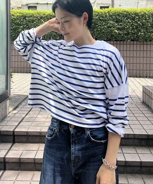 Rouge vif la cle / ルージュ・ヴィフ ラクレ Tシャツ | 【MONT KEMMEL/モン ケメル】ワイドバスクシャツ / ボーダーロングス | 詳細2