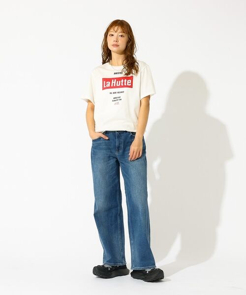 Rouge vif la cle / ルージュ・ヴィフ ラクレ Tシャツ | 【La Hutte / ラ ユット】ロゴTシャツ / プリントTシャツ / 半袖 | 詳細2