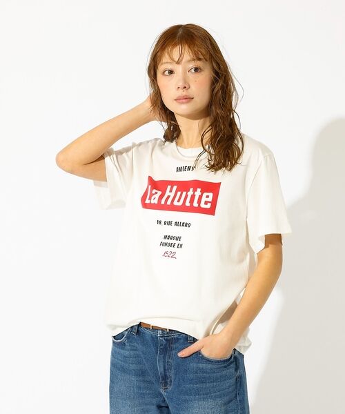 Rouge vif la cle / ルージュ・ヴィフ ラクレ Tシャツ | 【La Hutte / ラ ユット】ロゴTシャツ / プリントTシャツ / 半袖 | 詳細3