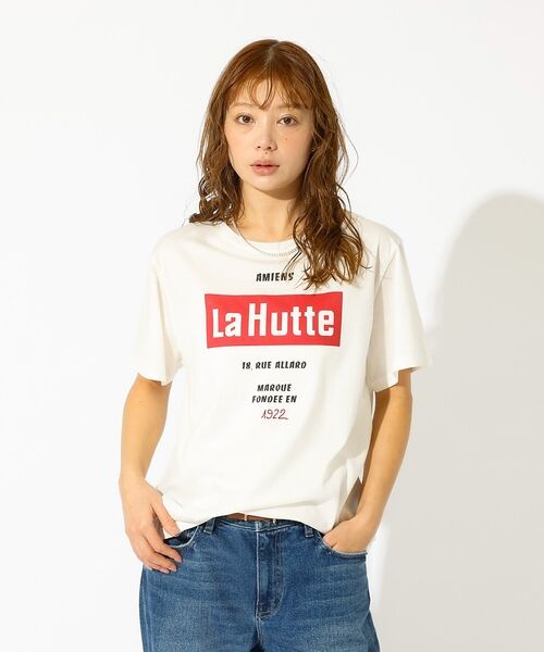 Rouge vif la cle / ルージュ・ヴィフ ラクレ Tシャツ | 【La Hutte / ラ ユット】ロゴTシャツ / プリントTシャツ / 半袖 | 詳細7