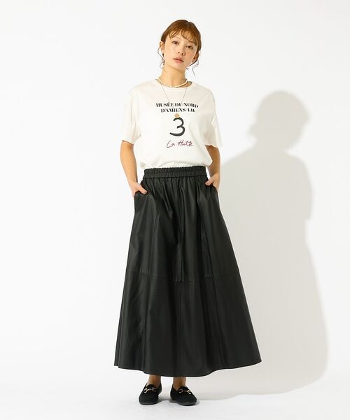 Rouge vif la cle / ルージュ・ヴィフ ラクレ Tシャツ | 【La Hutte / ラ ユット】ロゴTシャツ / プリントTシャツ / 半袖 | 詳細17