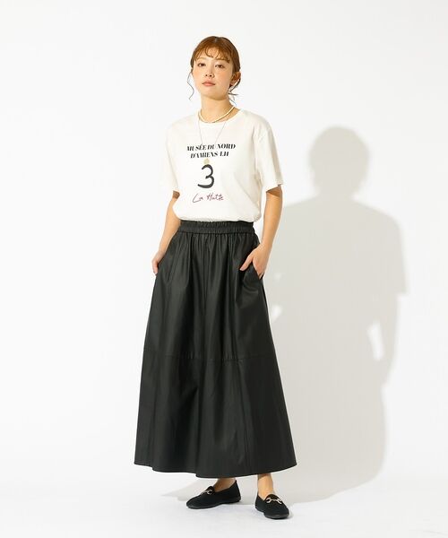 Rouge vif la cle / ルージュ・ヴィフ ラクレ Tシャツ | 【La Hutte / ラ ユット】ロゴTシャツ / プリントTシャツ / 半袖 | 詳細19