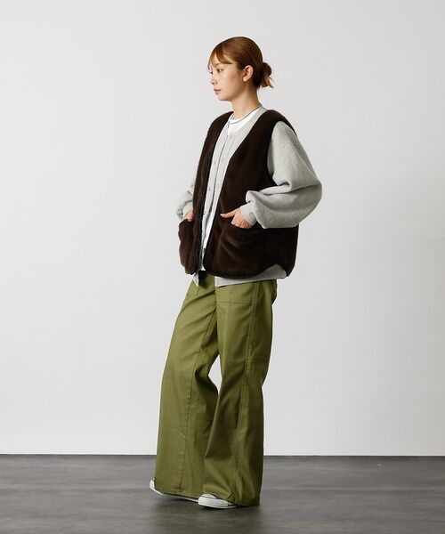 Rouge vif la cle / ルージュ・ヴィフ ラクレ デニムパンツ | 【SOMETHING/サムシング】サマーベイカーパンツ ワイド / SUMMER | 詳細15