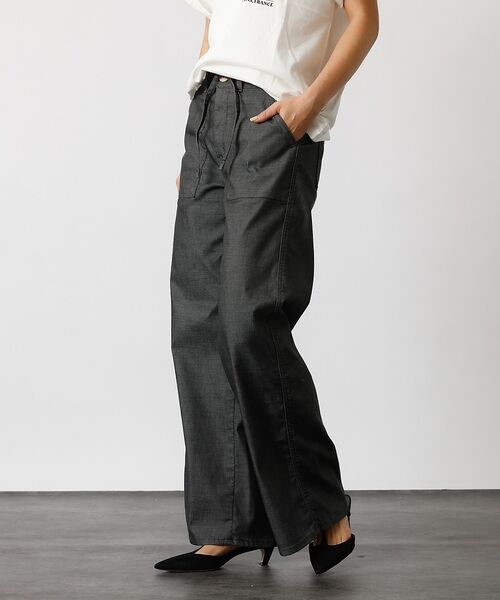 Rouge vif la cle / ルージュ・ヴィフ ラクレ デニムパンツ | 【SOMETHING/サムシング】サマーベイカーパンツ ワイド / SUMMER | 詳細8