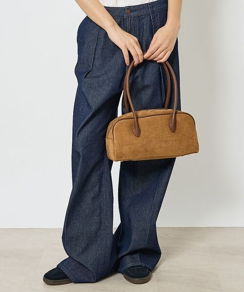 Rouge vif la cle / ルージュ・ヴィフ ラクレ ボストンバッグ | 【VELETTO/ヴェレット】スエードボストンバッグ/バッグ/ブラウン/合成皮革 | 詳細1