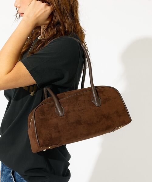 Rouge vif la cle / ルージュ・ヴィフ ラクレ ボストンバッグ | 【VELETTO/ヴェレット】スエードボストンバッグ/バッグ/ブラウン/合成皮革 | 詳細4