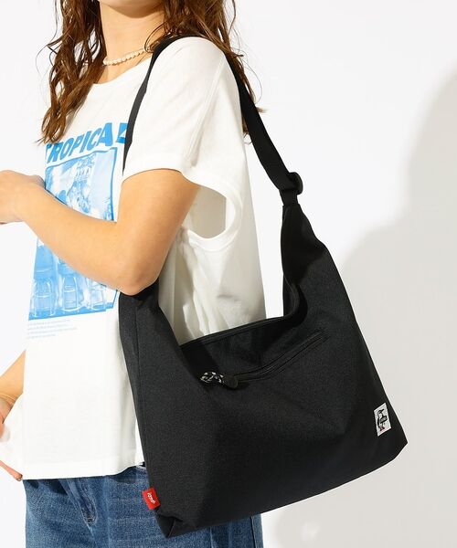 Rouge vif la cle / ルージュ・ヴィフ ラクレ ショルダーバッグ | 【CHUMS / チャムス】Recycle Plain Shoulder Bag（ブラック）