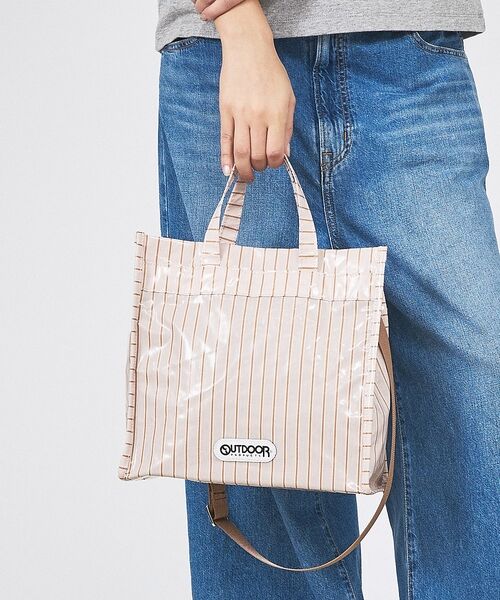 Rouge vif la cle / ルージュ・ヴィフ ラクレ ショルダーバッグ | 【OUTDOOR PRODUCTS / アウトドアプロダクツ】Stripe2wa（ベージュ）