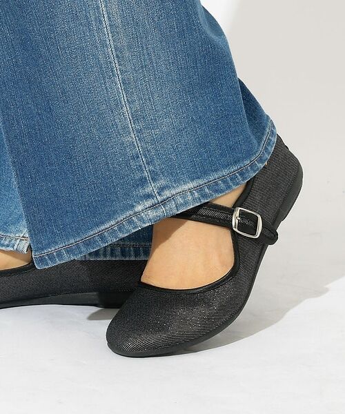 Rouge vif la cle / ルージュ・ヴィフ ラクレ パンプス | 【ALBEROLA / アルベローラ】ラメメリージェーン【予約】（ブラック）