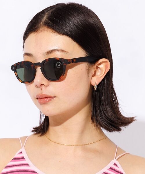 Rouge vif la cle / ルージュ・ヴィフ ラクレ サングラス・メガネ | 【IZIPIZI】サングラス / ボストン / ウェリントン / UVカット /（ブラウン系その他1）