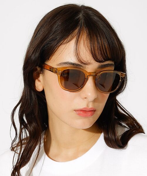 Rouge vif la cle / ルージュ・ヴィフ ラクレ サングラス・メガネ | 【IZIPIZI】サングラス / ボストン / ウェリントン / UVカット /（ゴールド）