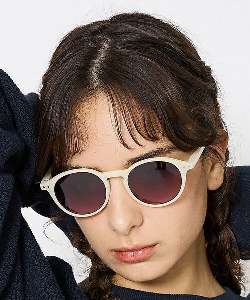 Rouge vif la cle / ルージュ・ヴィフ ラクレ サングラス・メガネ | 【IZIPIZI】サングラス / ボストン / UVカット / #D【予約】（クリーム）