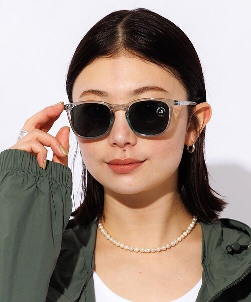 Rouge vif la cle / ルージュ・ヴィフ ラクレ サングラス・メガネ | 【IZIPIZI】サングラス / ボストン / UVカット / #D【予約】（ライトブルー）