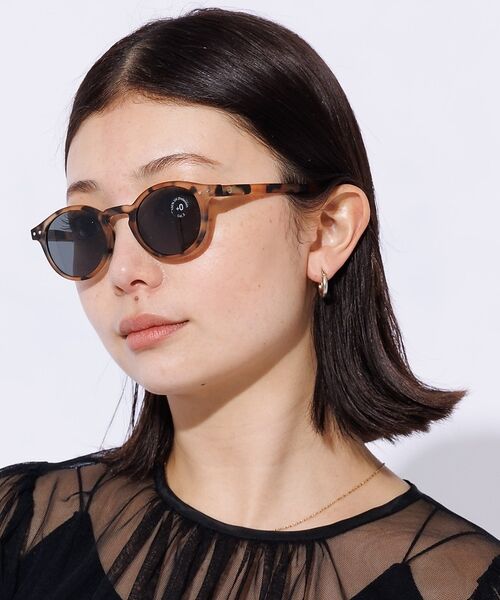 Rouge vif la cle / ルージュ・ヴィフ ラクレ サングラス・メガネ | 【IZIPIZI】サングラス / UVカット / ボストン / 小さめ / #H（ベージュ系その他1）